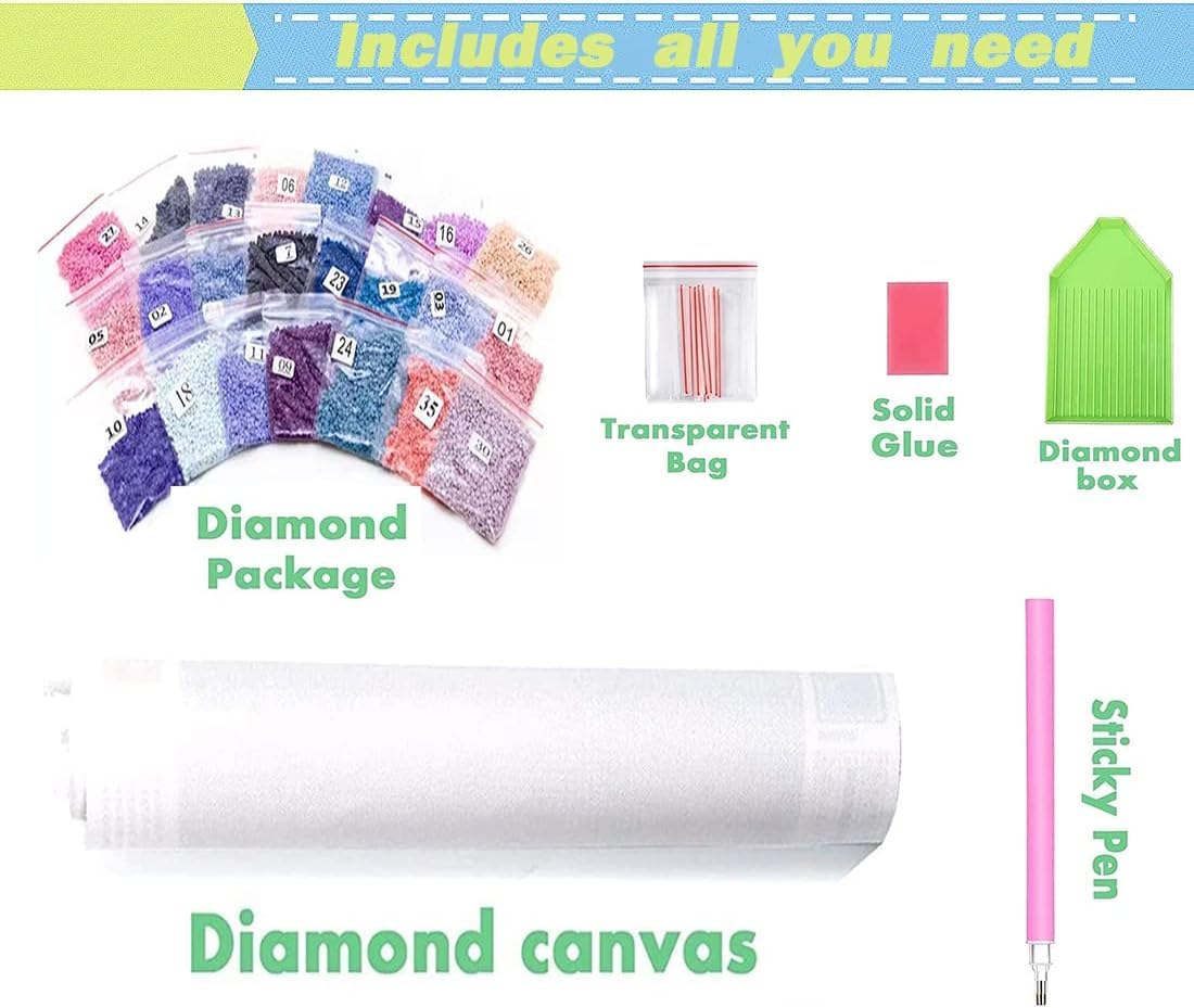 Love Diamond DIY Painting Kits, Sunset Diamond Art Craft for Adults Full Round Drill, Heart Pictures Painting with Round Diamonds,You and Me Diamond Paint kits for Home Wall Decor Gift(16inx12in) HSENJT