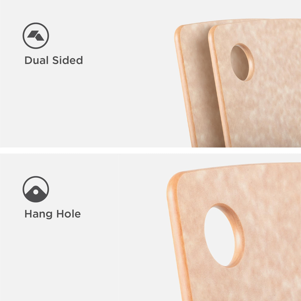 Epicurean Kitchen Series Cutting Board, 8-Inch × 6-Inch, Natural Epicurean