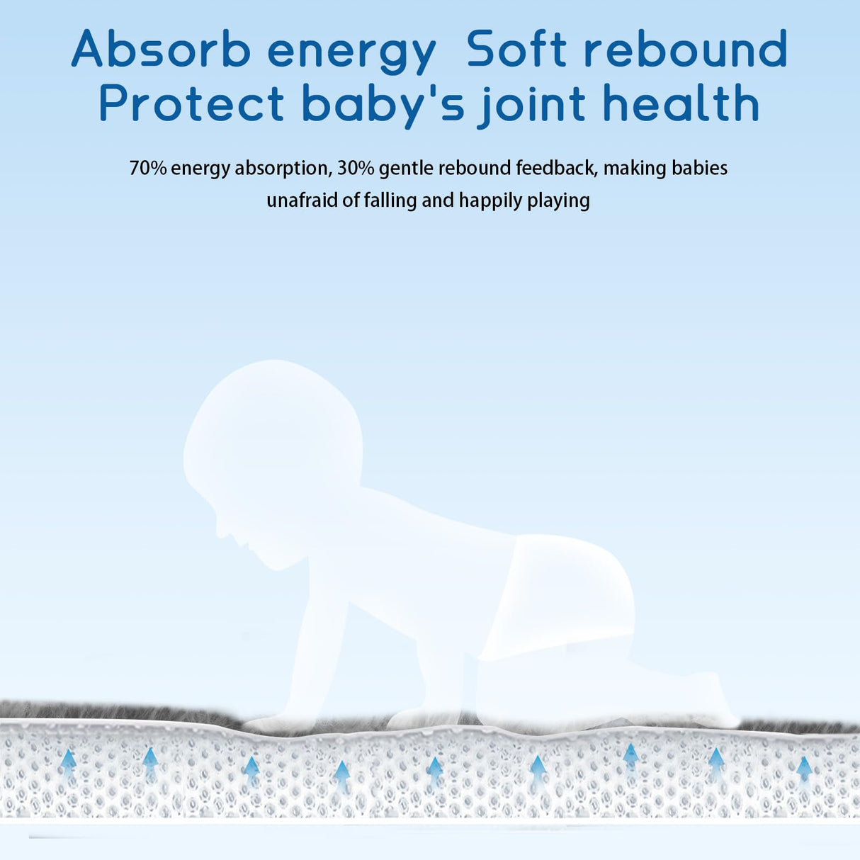 ILPEOD Baby Play Mat 1.2" Thick Memory Foam Nursery Rug Area Rug, 4’11” X 3’28” Yoga Mat Playmat Crawling Mat for Baby,Toddlers, Infants, Kids,Floor Mat Tatami Mat for Living Room with Non-Slip(Grey) ILPEOD