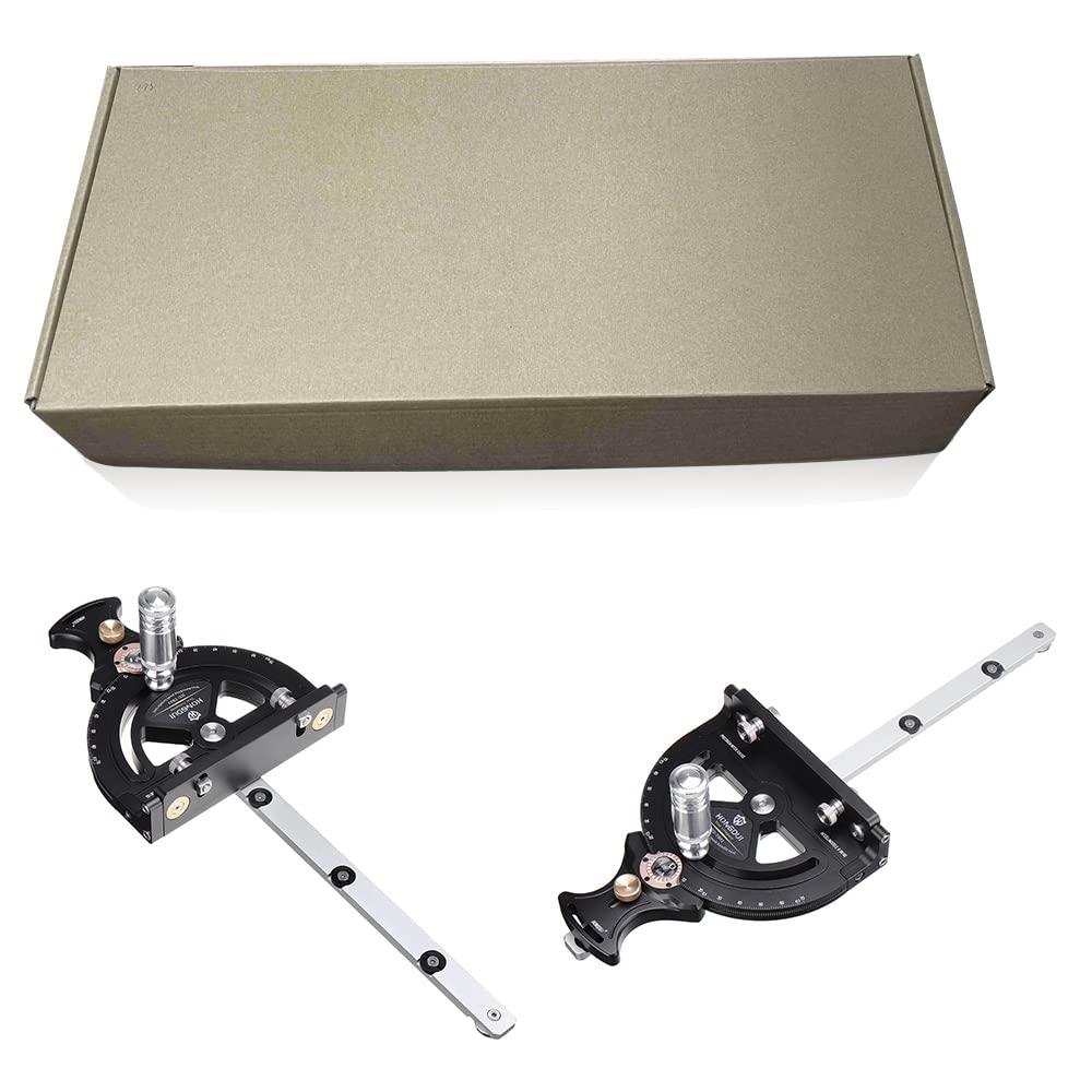 HONGDUI HD-TB01 Precision Miter Gauge 0-70 Degree Woodworking Table Saw Push Handle 70 Angles Assembly Angle Ruler with Quick 0° HONGDUI