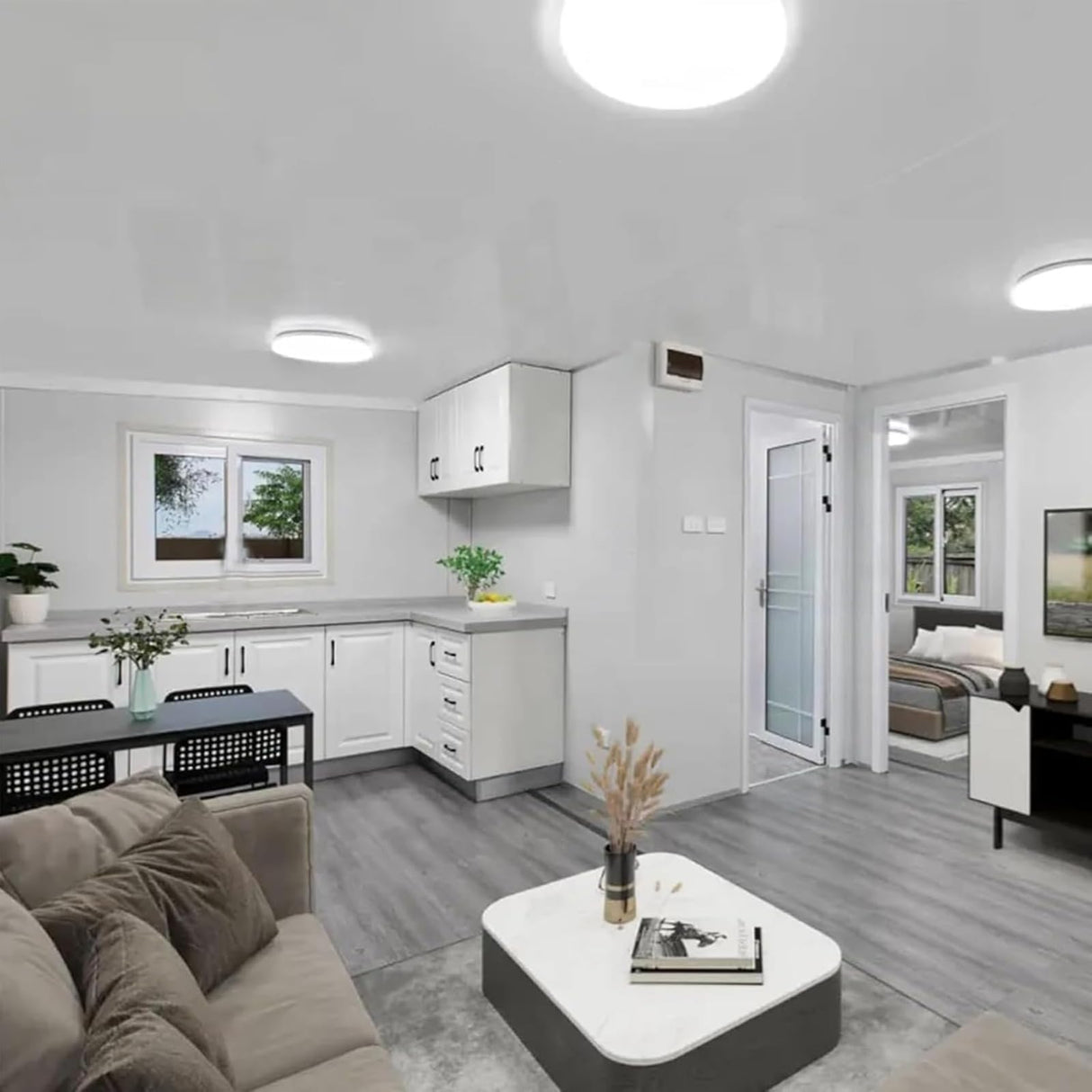 Luxury Roof Waterproof Prefab Mobile Tiny Home for Sale with 2 3 4 Bedroom 20ft 40ft Folding Expandable Container House to Live in for Adults with Terrace Generic