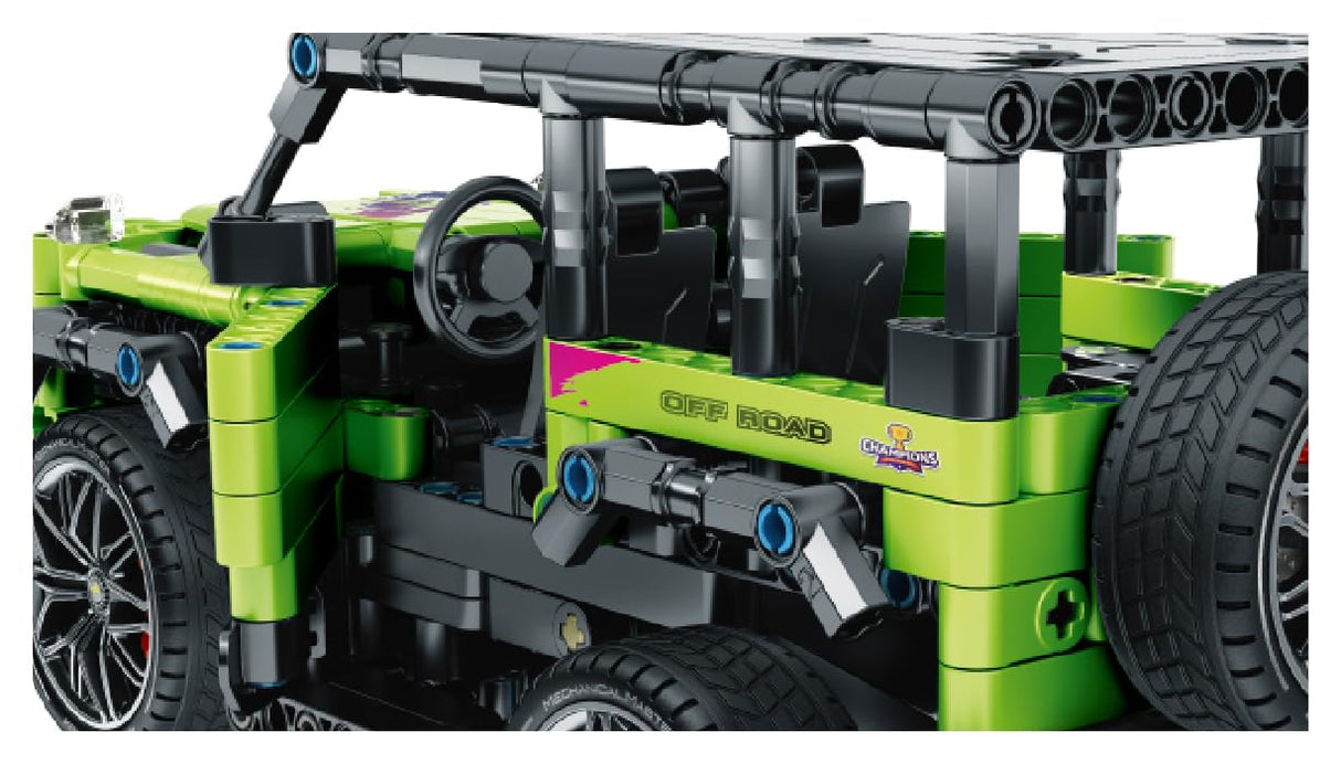 Dakott STEM Car Toy Building Toy Gift for Age 6+, APP Programming Remote Control 2in1 Off-Roader Building Block Take Apart Toy, 484 Pcs DIY Building Kit, Learning Engineering Construction R/C Toys DAKOTT