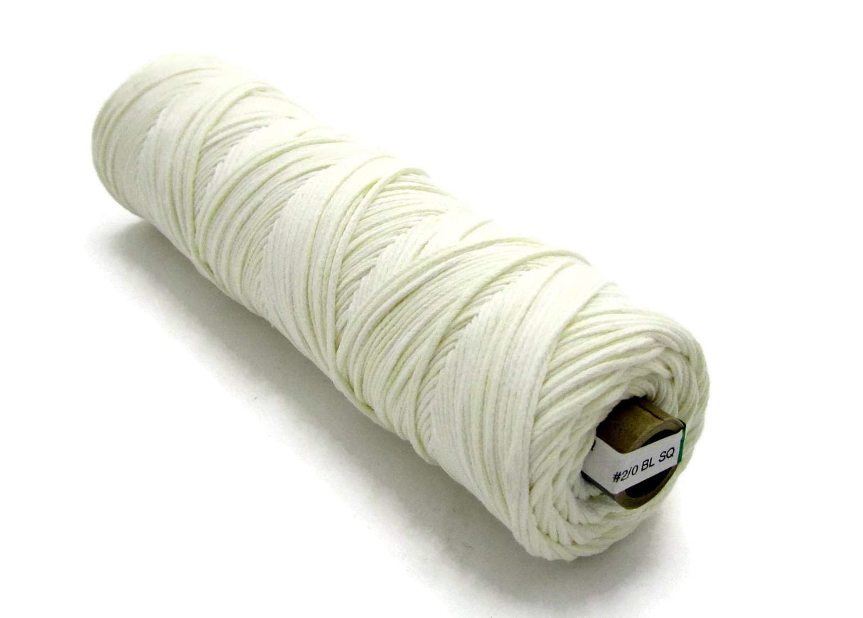 528 Foot Spool - Size #2/0-100% Cotton Square Braid Candle Wick - Unprimed and Lead-Free - Made in The USA Toadily Handmade Beeswax Candles