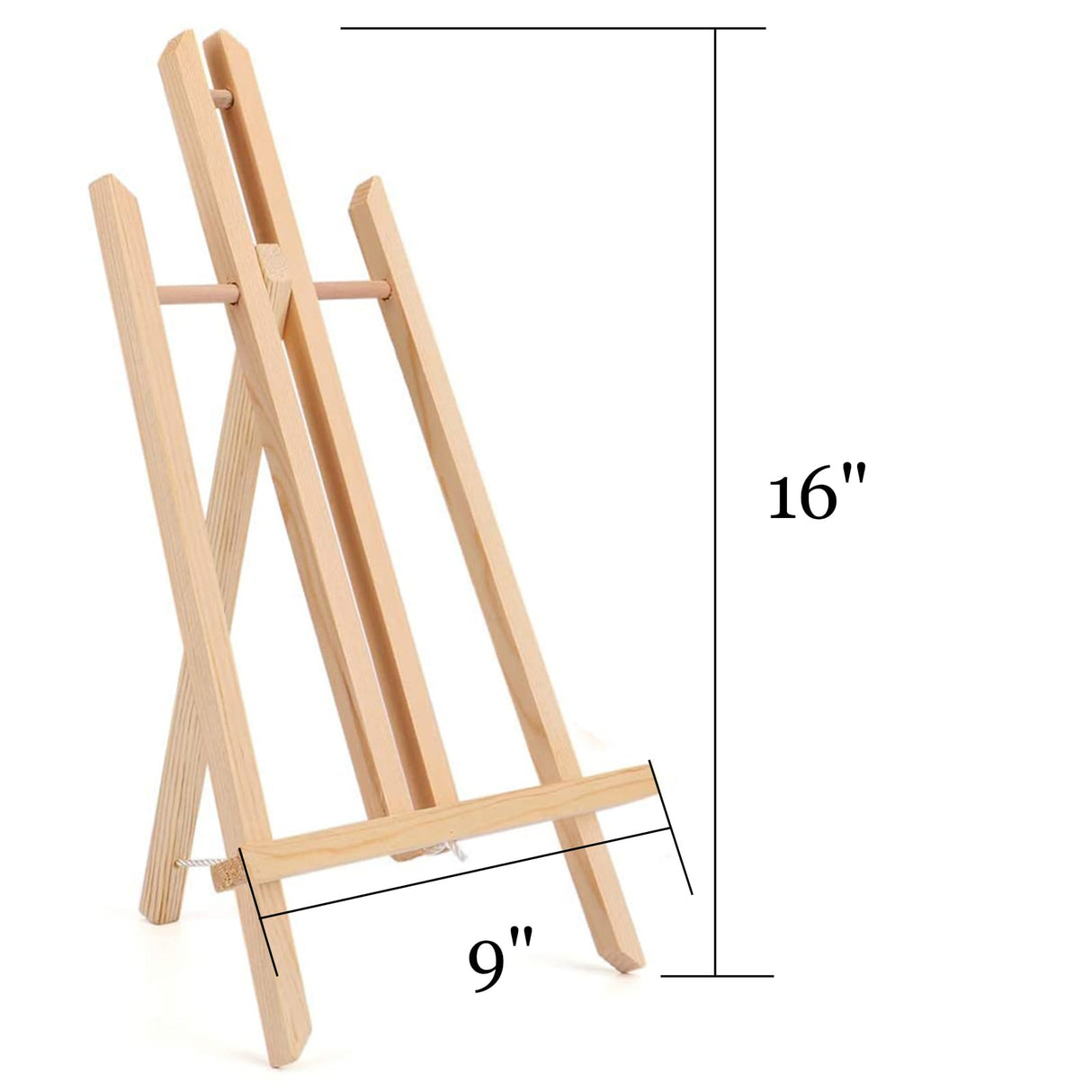 Tosnail 6 Pack 16" Art Easel Stand Tabletop Wooden Display Stand Photo Holder Display Stand for Artist, Students, Adults, Kids Painting Tosnail