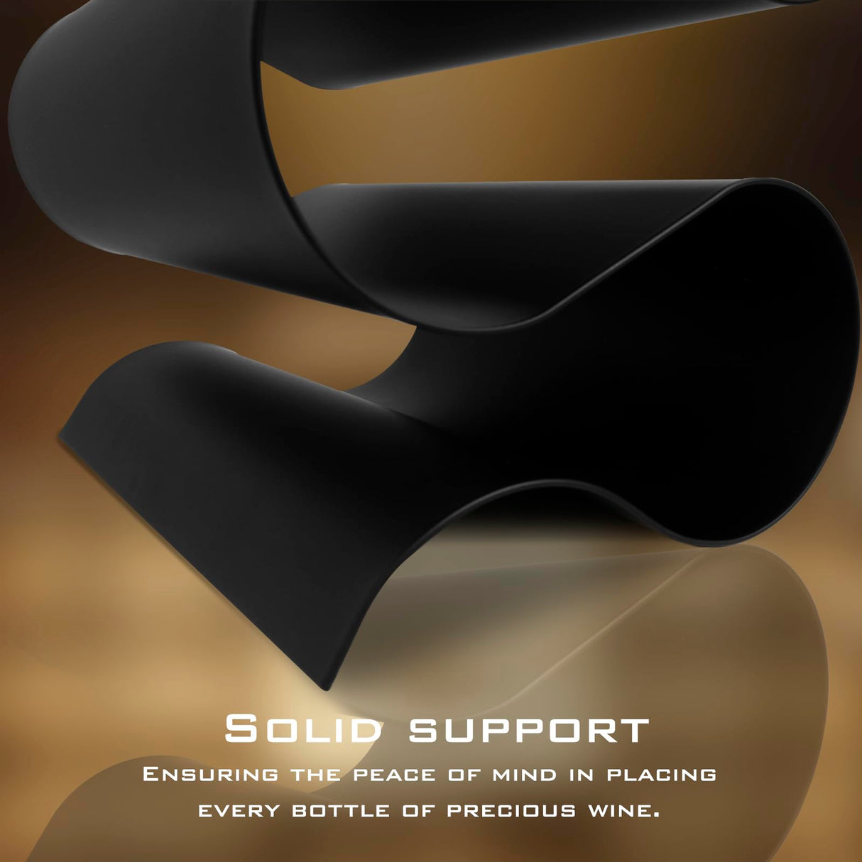 NETRCRHOM Wine Rack Countertop, Freestanding Creativity Modern Small Wine Holder, Tabletop Wine Stand for Kitchen Wine Bar Inside Cabinet, Pantry Decor-5 Bottle NETRCRHOM