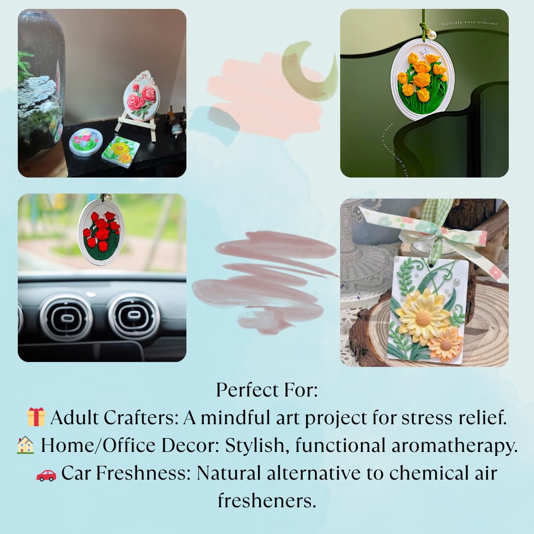 DawlQawwi Ceramics to Paint,Arts and Crafts for Kids Ages 8-12,Paint Your own Ceramic,Painting Craft Kit for Beginners Art Craft Supplies,Customizable Scented Decor with Art Tools & Gift Box DawlQawwi