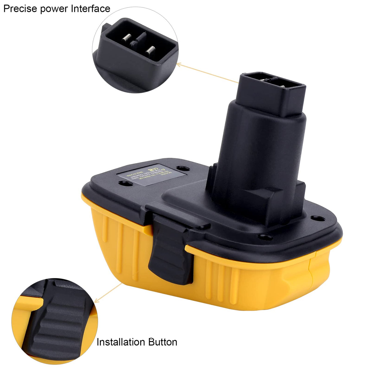 Kotoate 2Pack DCA1820 Battery Adapter Compatible with Dewalt 18V Tools, Compatible with Dewalt 18V to 20V Adapter, Compatible with Dewalt 20V Lithium Battery DCB201 DCB206 to 18V Battery DC9096 Kotoate