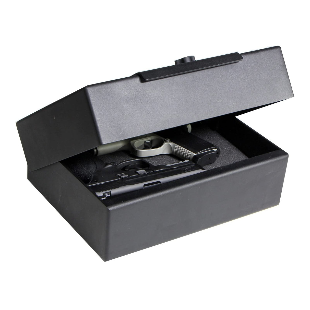 V-Line Ind. Brute XD Tactical Flat Black with Quick Access Simplex Lock with HD Lock Cover to Prevent Punch Through, Tactical Black V-Line