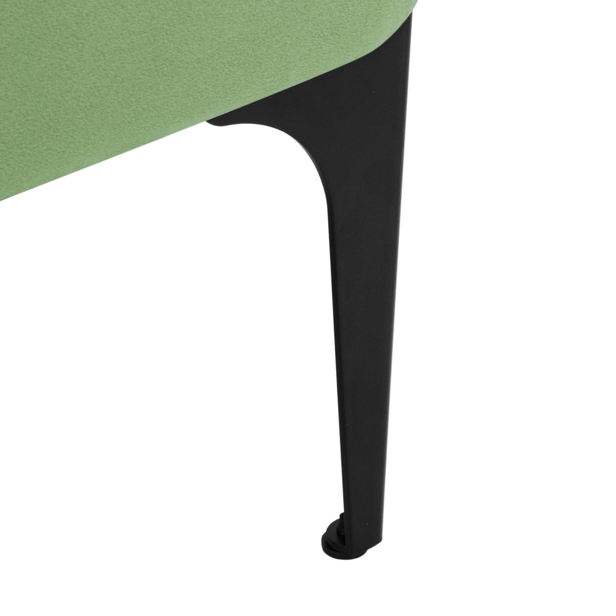 HomePop Upholstered Storage Bench with Metal Leg Home Décor|Bench with Storage for Living Room & Entryway - Green Velvet HomePop