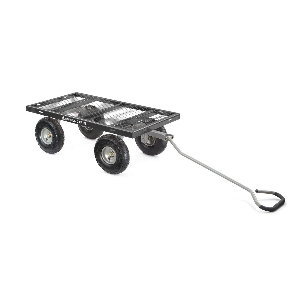 Gorilla Carts Steel Utility Cart, Garden Wagon w/Handle & Removable Sides, Up to 800lb Gorilla Carts
