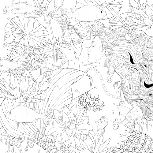 Mythographic Color and Discover: Wolf Moon: An Artist’s Coloring Book of Moonlit Animalia WoodArtSupply