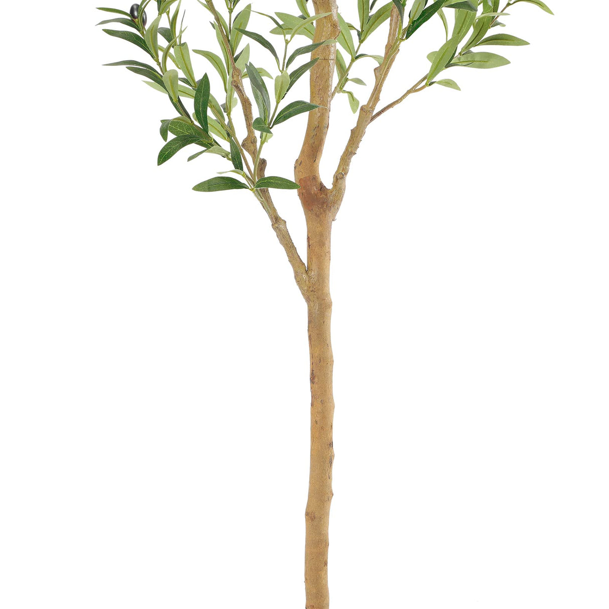Bellacat Faux Olive Tree 6ft,Olive Trees Artificial Indoor with Natural Wood Trunk and Realistic Leaves and Fruits. 6 Feet(72in) Fake Olive Tree for Home House Office Décor. bellacat