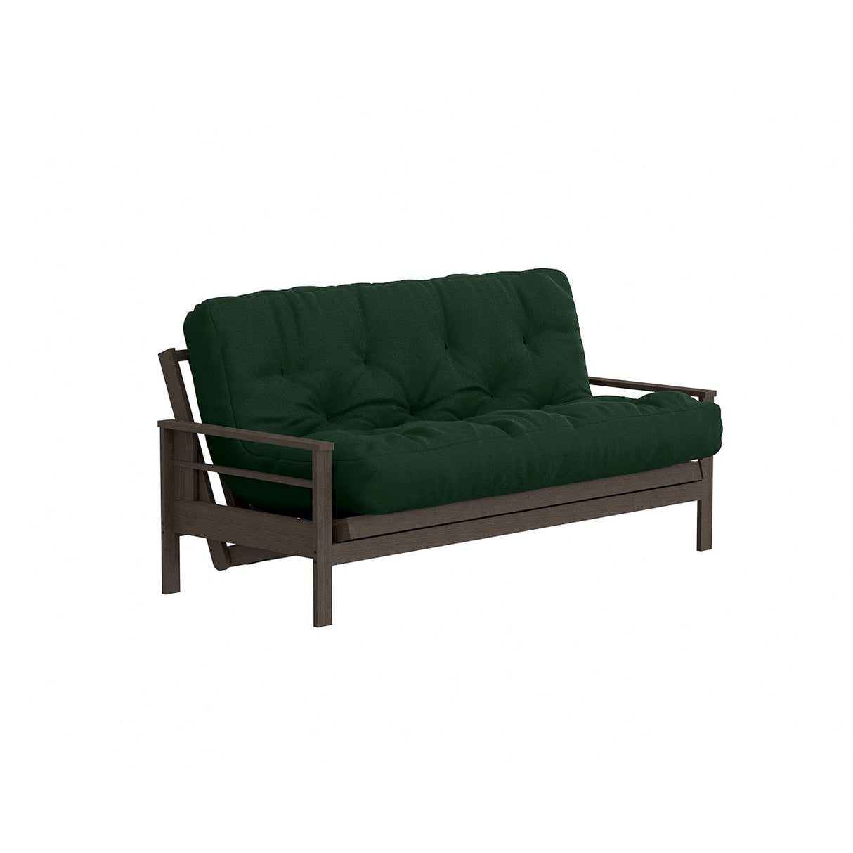 Royal Sleep Products by The Futon Factory 8 inch Foam Futon Mattress - Solid Hunter Green Cover - Full Size - CertiPUR Certified Foams - Made in USA - (Frame not Included) Royal Sleep Products