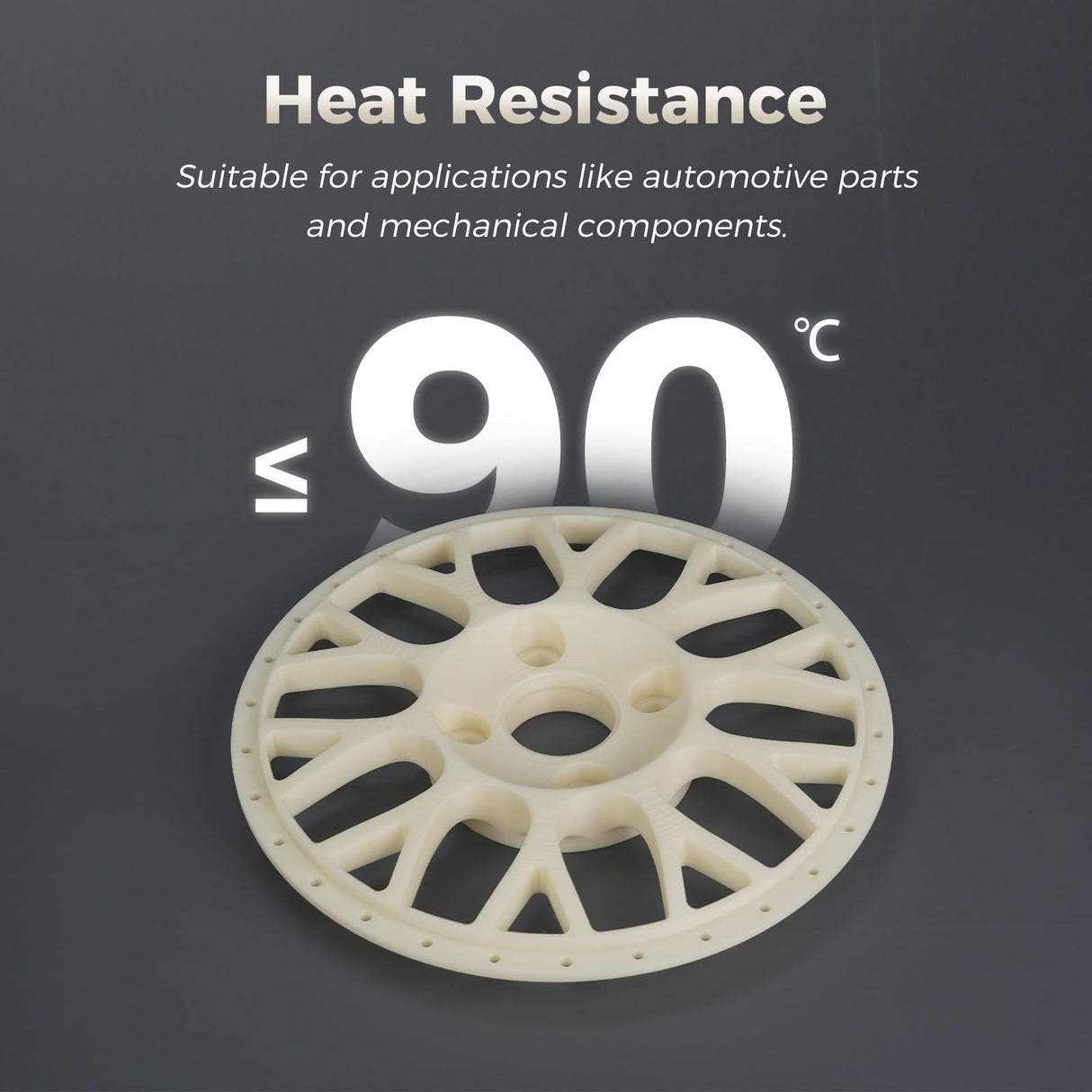 FLASHFORGE ABS Pro Filament 1.75mm Burnt Titanium, 3D Printer Filament 1kg (2.2lbs) Spool-Dimensional Accuracy +/- 0.02mm, Hot Deformation below 90℃, Great for Printing Heat-Resistant Functional Parts FLASHFORGE