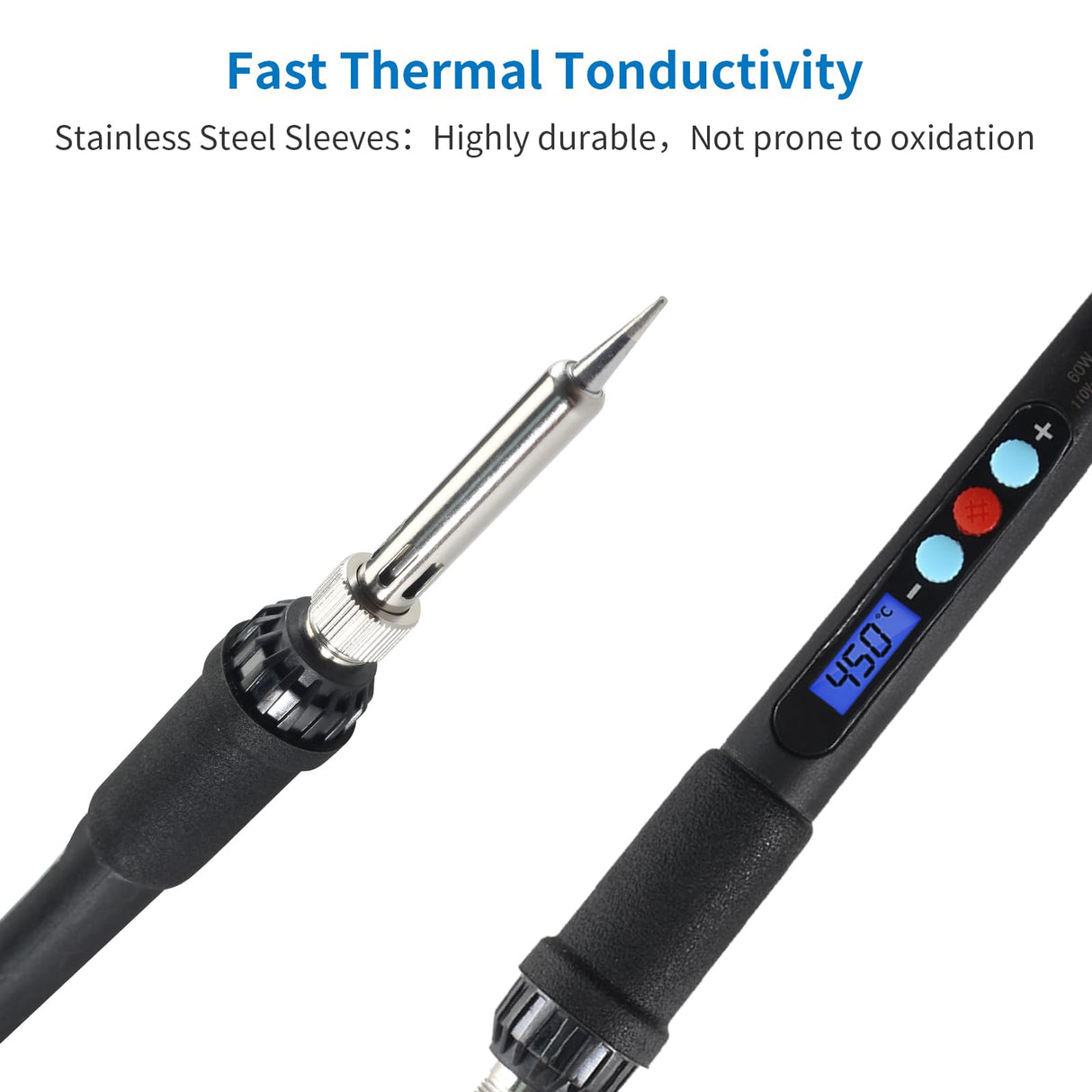 Imdinnogo 3D Printer Accessories Tool Kit Modify Finishing Smoothing Tool Cleaning Needle Scarper: 1Pcs Soldering Iron with 8Pcs Brass Trimming Head 1Pcs Connector Bczamd Imdinnogo