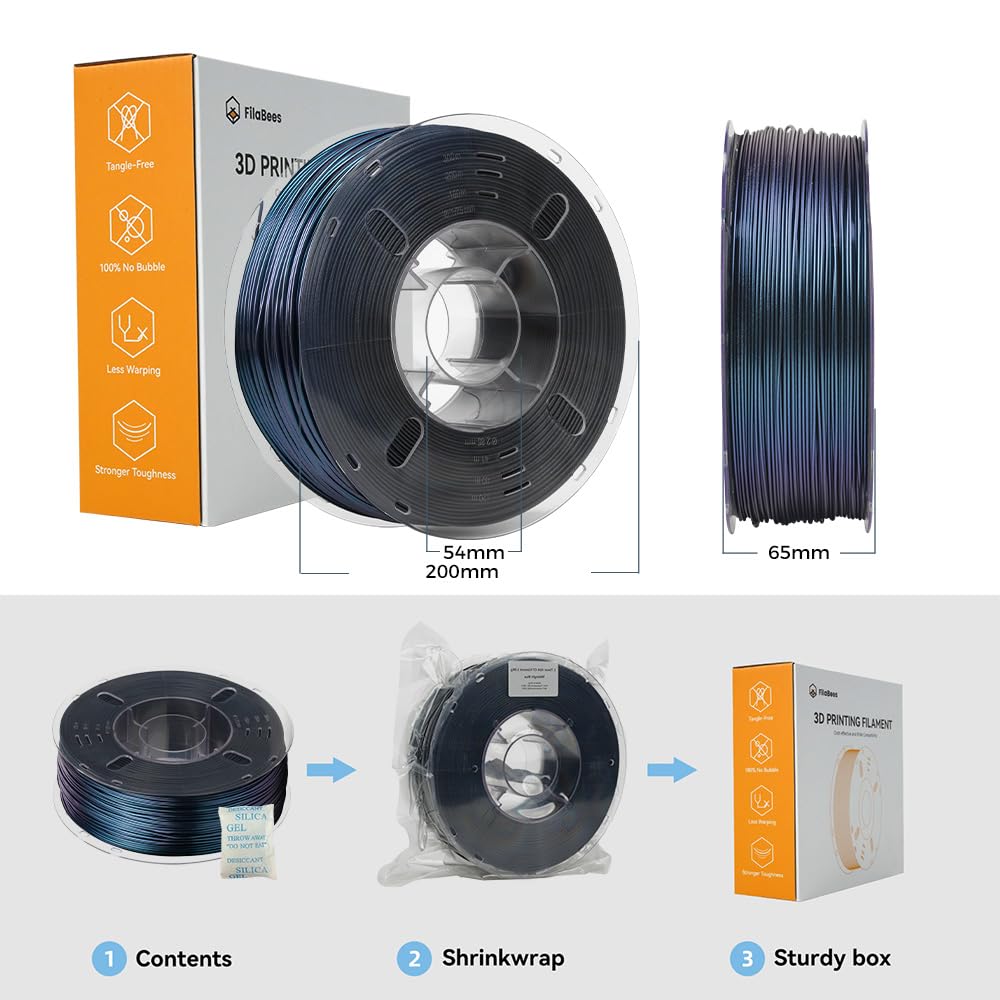 FLASHFORGE Adventurer 5M 3D Printer with Burnt Titanium ASA 1kg FilaBees