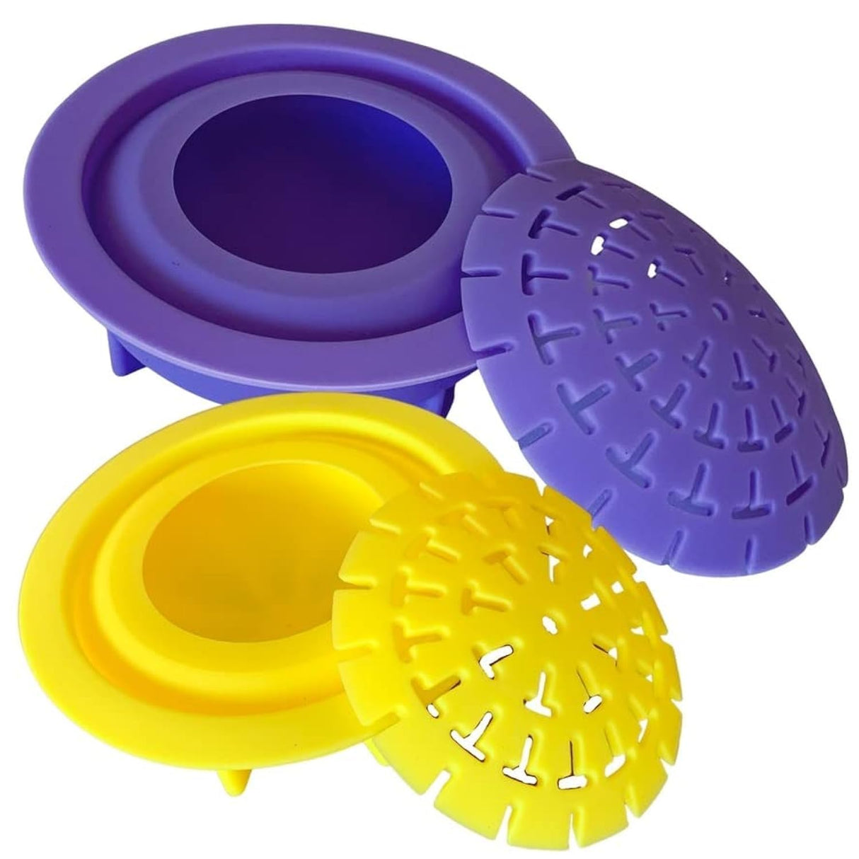 Rock molds for Making Art Stones with Dome Stencils - Design #2 and #3 - Happy Dotting Company - Smooth Rocks for Painting - DIY Painting - Dotting Mandala Art - Stone Crafts Painting - Silicone Mold Happy Dotting Company