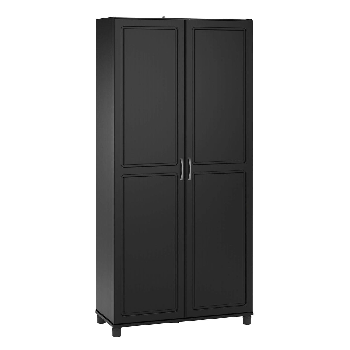 Systembuild Evolution Kendall 36" Utility Storage Cabinet, Black SystemBuild