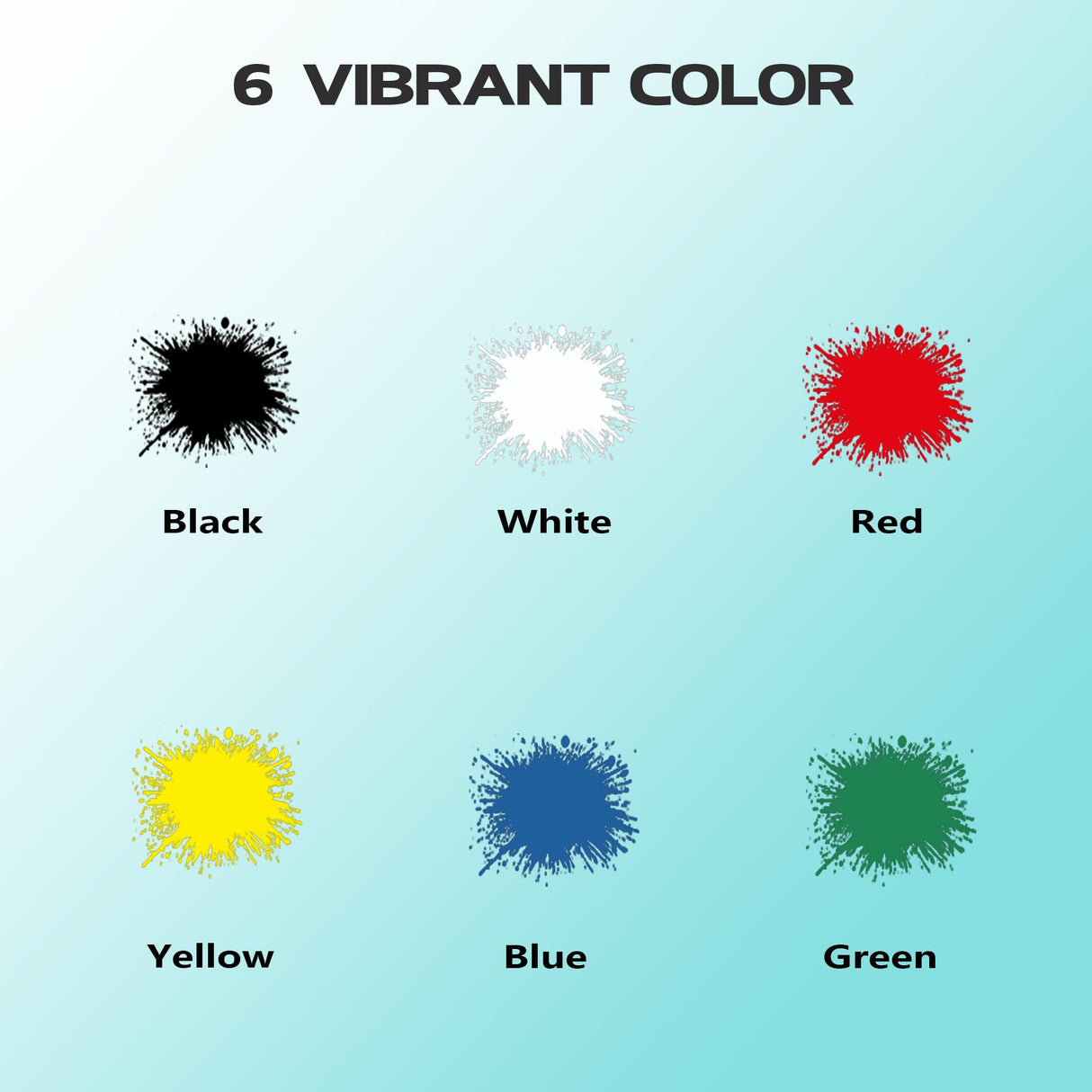 Airbrush Paint 6 Colors, Ready to Spray Airbrush Paint Set, Water-Based Acrylic Air Brush Paints for Metal, Plastic Models, Canvas, Wood, 0.67 Fl Oz/20ml EKOHERR