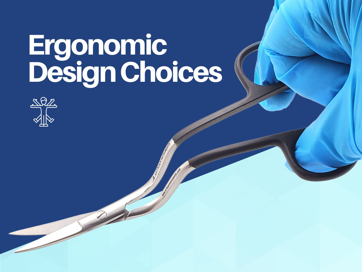 ARTMAN INSTRUMENTS Bent Handle Curved Embroidery Scissors - 6 Inch Curved Applique Scissors for Machine Embroidery, Fabric Stitches, and Crafting - Premium Stainless Steel with Precision Blades Artman Instruments