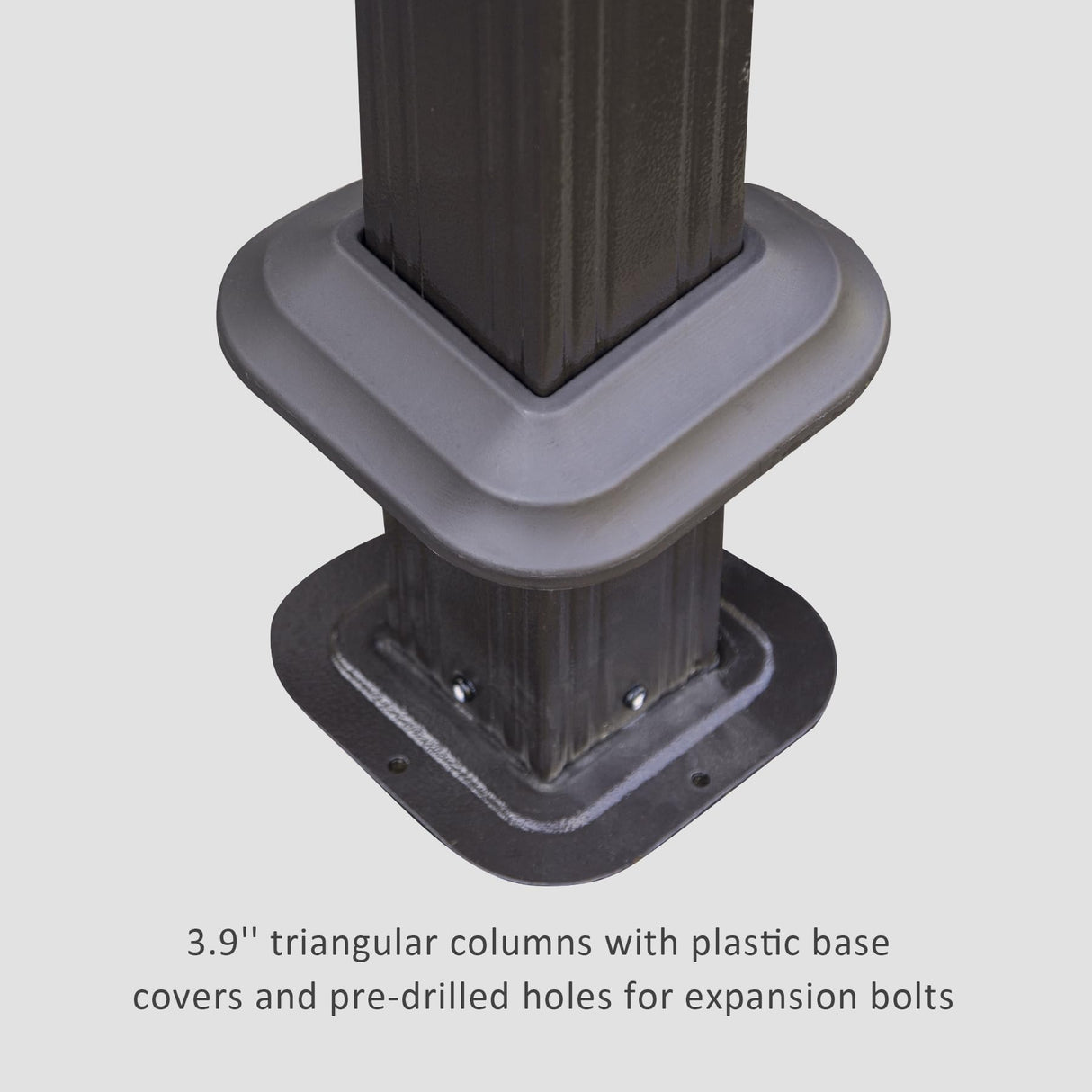 Domi 10x14 FT Outdoor Gazebo, Hardtop Gazebo with Galvanized Steel Double Roof, Metal Gazebos with Drainage System Patio Pergola for Patio Deck Backyard,Curtain and Netting, Brown domi outdoor living