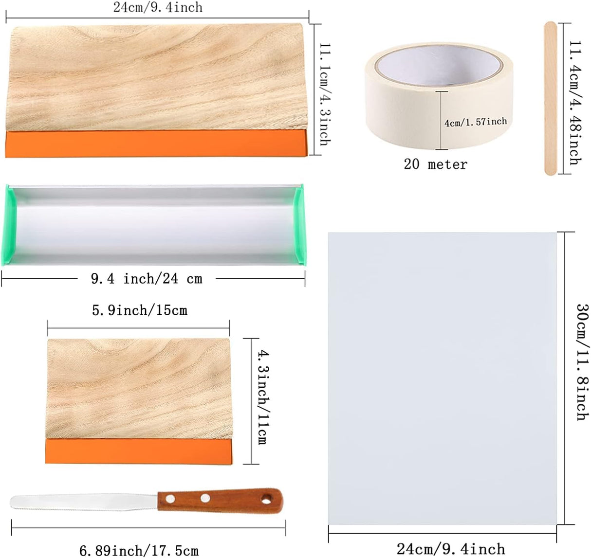Caydo 59 Pieces All-in-One Screen Printing Kit with Screen Printer, 50W Exposure Screen Printing Light, Photo Emulsion Kit, Screen Printing Frames, Instructions Caydo