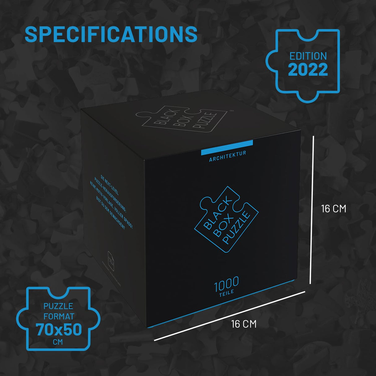 Misu Games Black Box Puzzle Without Template, Jigsaw Puzzles for Adults 1000 Pieces, Cool Jig-Saw Puzzels 20x27 Multiple Categories, Difficult Puzzle Architecture Level 4 Misu