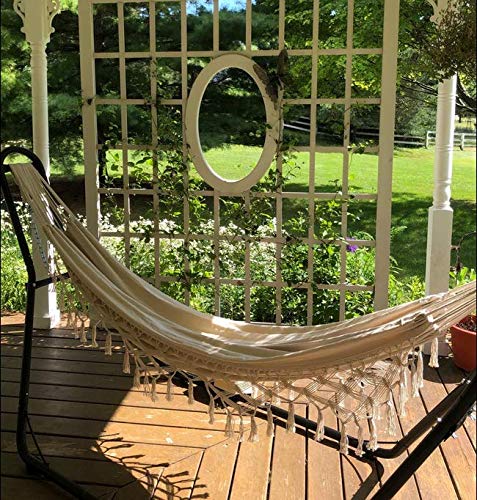 Outdoor Hammock Patio Hammock Beach Vacation Camping Climbing Traveling Hiking Picnic Outdoor Recreation Suitable for 2 Adults with a Maximum Load of 400lbs KEREITH