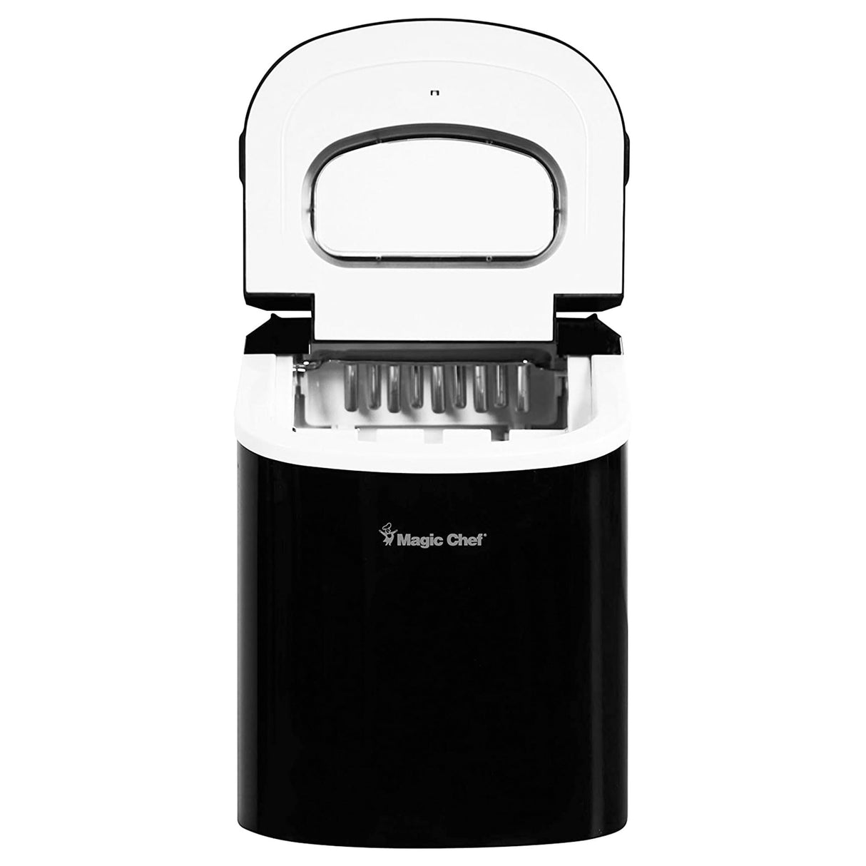 Magic Chef Portable Countertop Ice Maker, Small Ice Maker for Kitchen or Home Bar, Tabletop Ice Maker for Parties, 27-Pound Capacity, Black Magic Chef