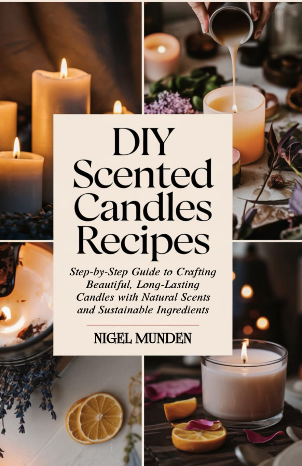 DIY Scented Candles Recipes: Step-by-Step Guide to Crafting Beautiful, Long-Lasting Candles with Natural Scents and Sustainable Ingredients WoodArtSupply