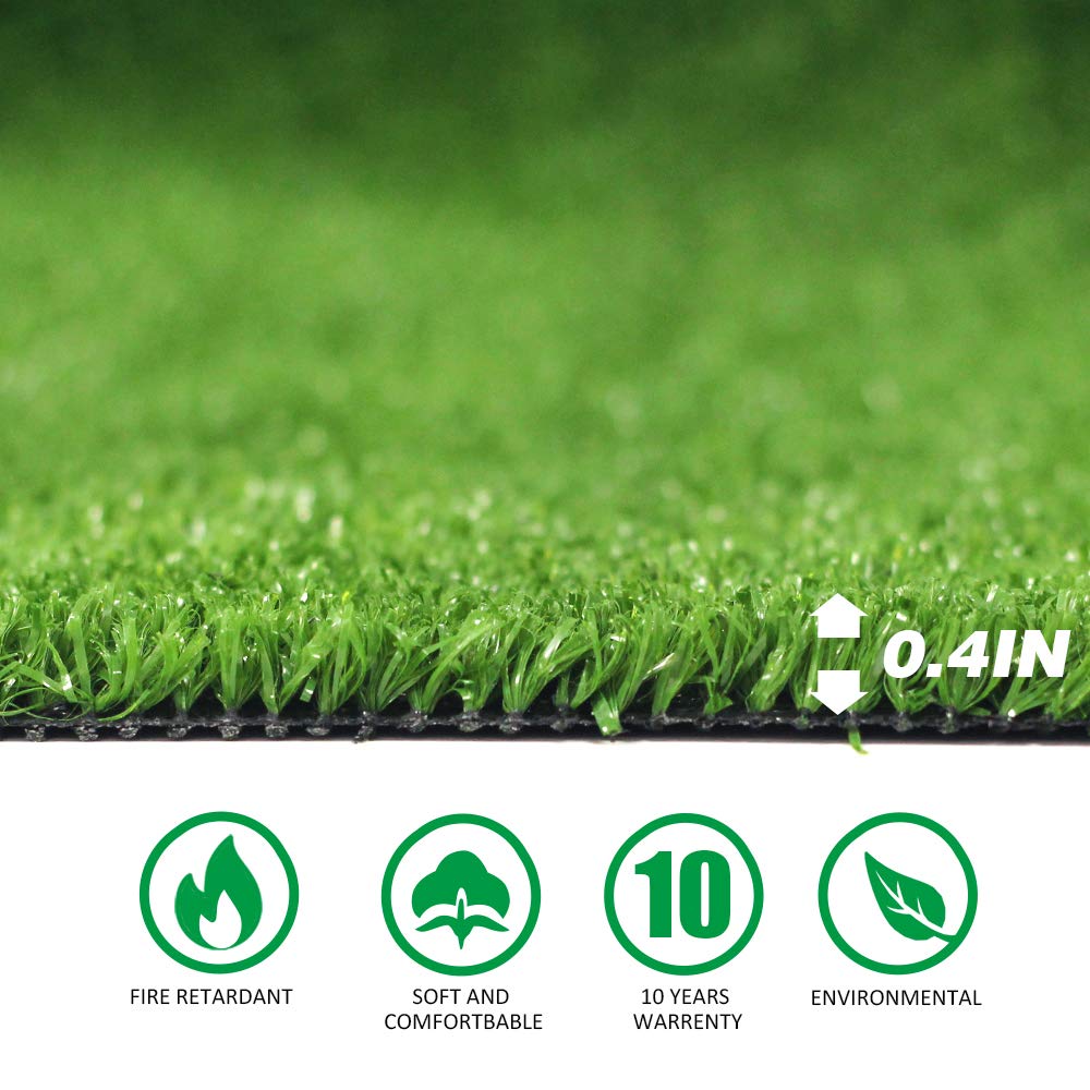 Goasis Lawn Artificial Grass Turf Lawn 5 FT x8 FT(40 Square FT), Realistic Synthetic Grass Mat, Indoor Outdoor Garden Lawn Landscape for Pets,Fake Faux Grass Rug W/ Drainage Holes Goasis Lawn