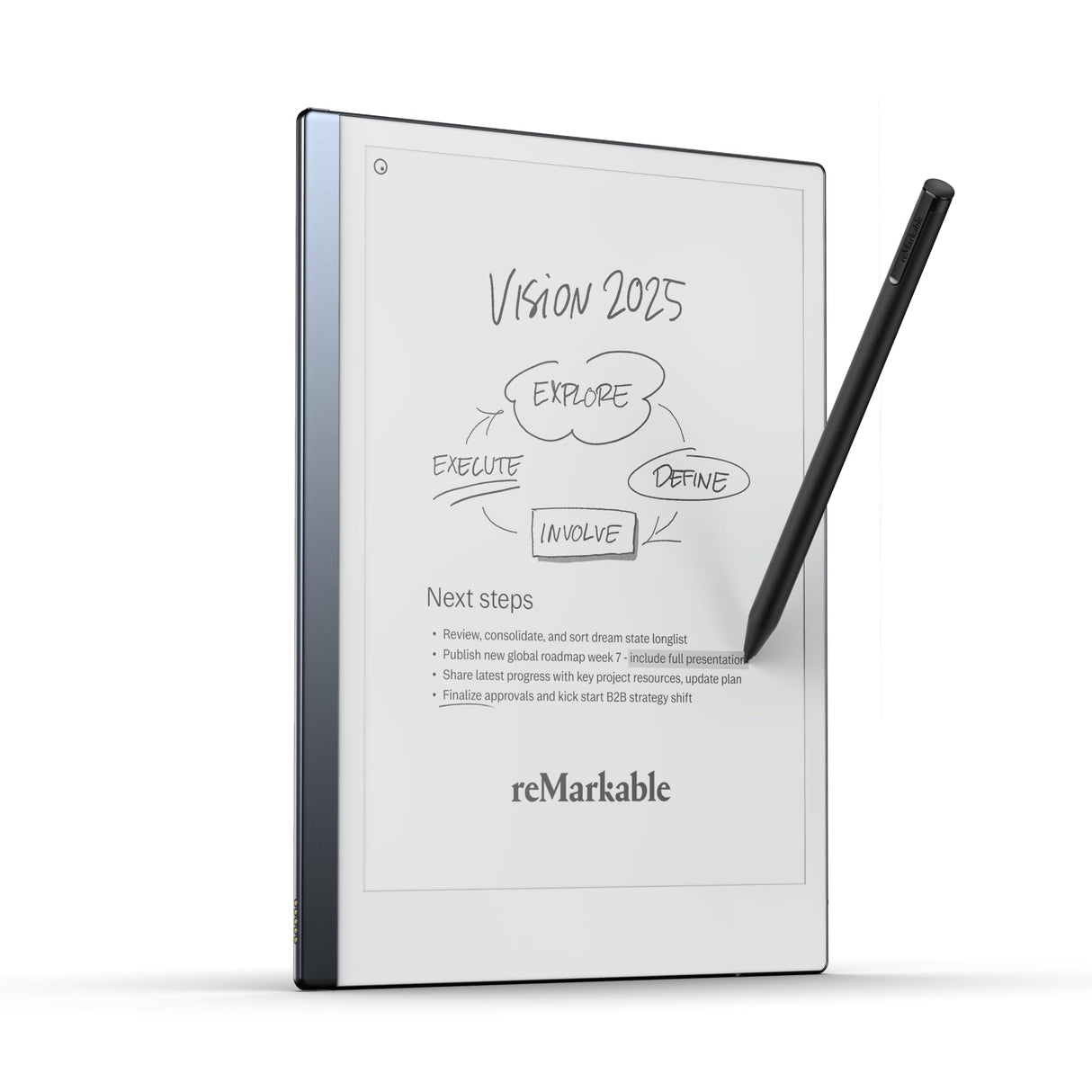reMarkable Starter Bundle – reMarkable 2 is The Original Paper Tablet | Includes Black and White 10.3” Writing Tablet, Marker Plus Pen with Built-in Eraser reMarkable