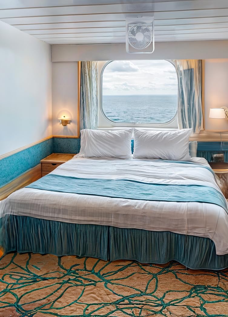 SAILPAK Ship-EEZ Cruise Ship Approved Fan, Magnetically Hangs from Stateroom Ceilings and Walls, The Original Cruise Fan SAILPAK