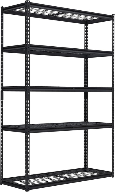 Tioutbot 48"x18"x72" Heavy Duty Garage Shelving, 5-Tier Adjustable Wire Shelf with 2500 lbs Capacity, Industrial Metal Storage Rack for Garage, Basement, Warehouse