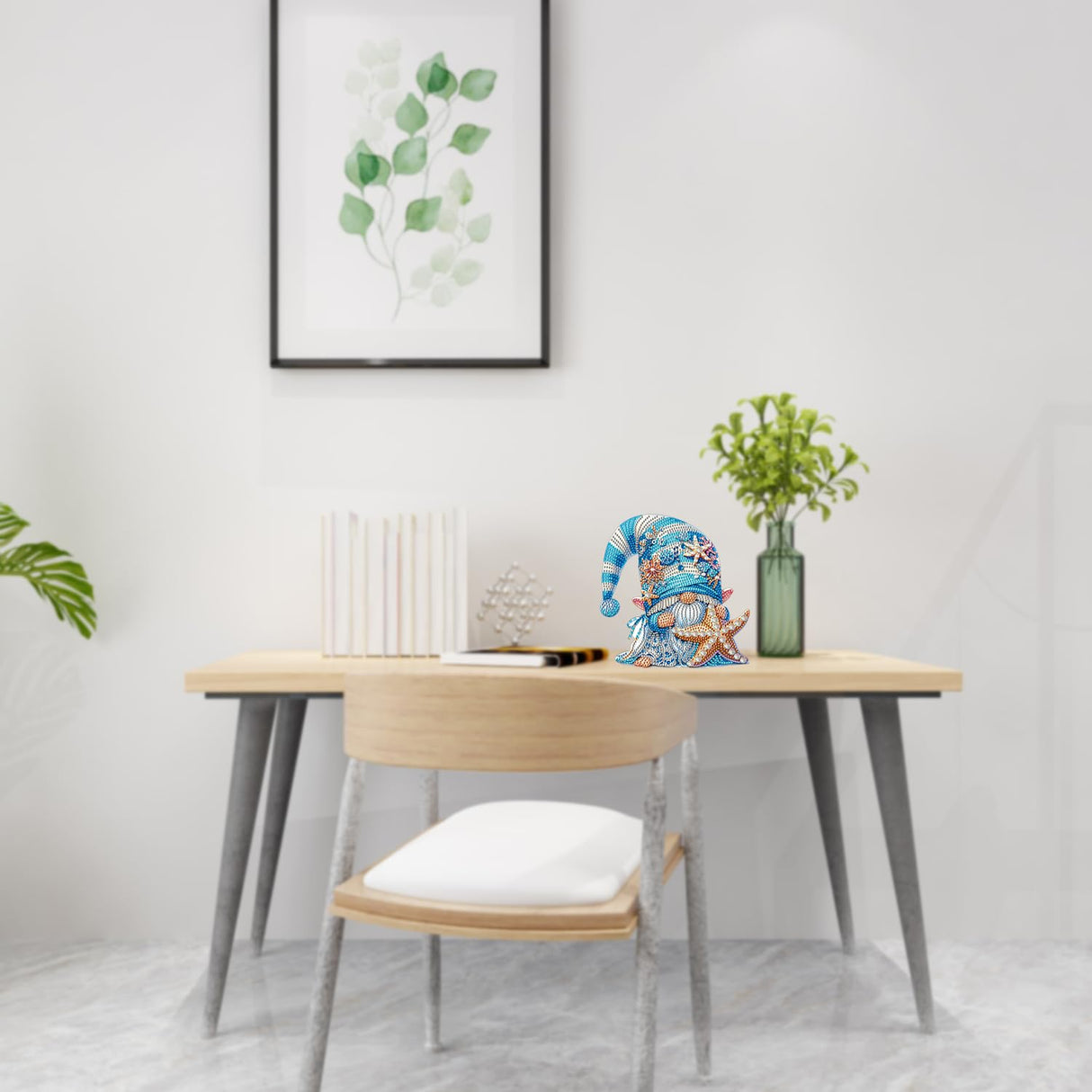 Gnome Tabletop Diamond Art Painting - DIY Diamond Art Kits for Adults Figurines Special Shaped Rhinestone Gem Art Statues, 5D Painting with Diamond Dots Sculpture Ornaments Kits Gifts for Beginner Baipisan