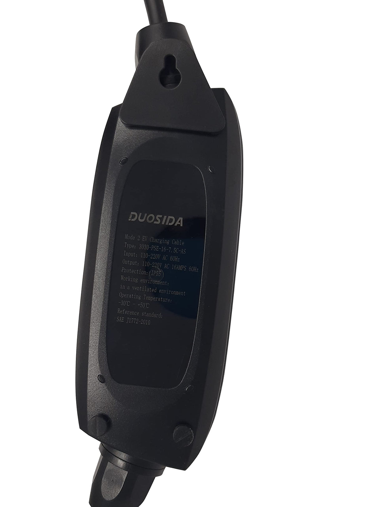 Duosida Level 1+2 EV Charger(120-240V,16A,25ft) Portable EVSE Home Electric Vehicle Charging Station Universal WoodArtSupply