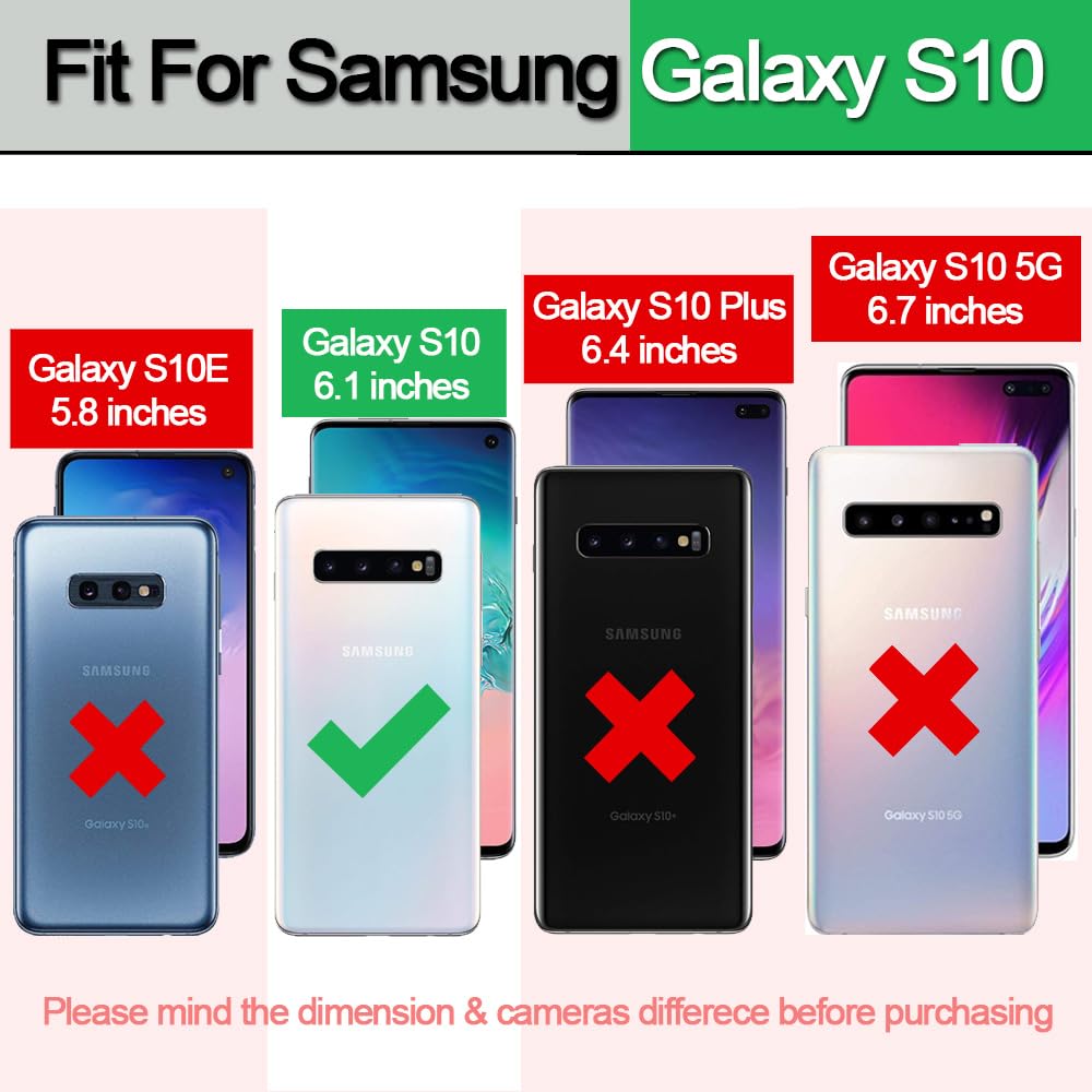 FOQENCCI 5 Piece Phone Case Compatible for Samsung Galaxy S10 Sublimation Blank Cases,Custom Phone Cover with Soft TPU + Hard Blank Printable Aluminum Anti-Slip Shockproof Protective Cover FOQENCCI