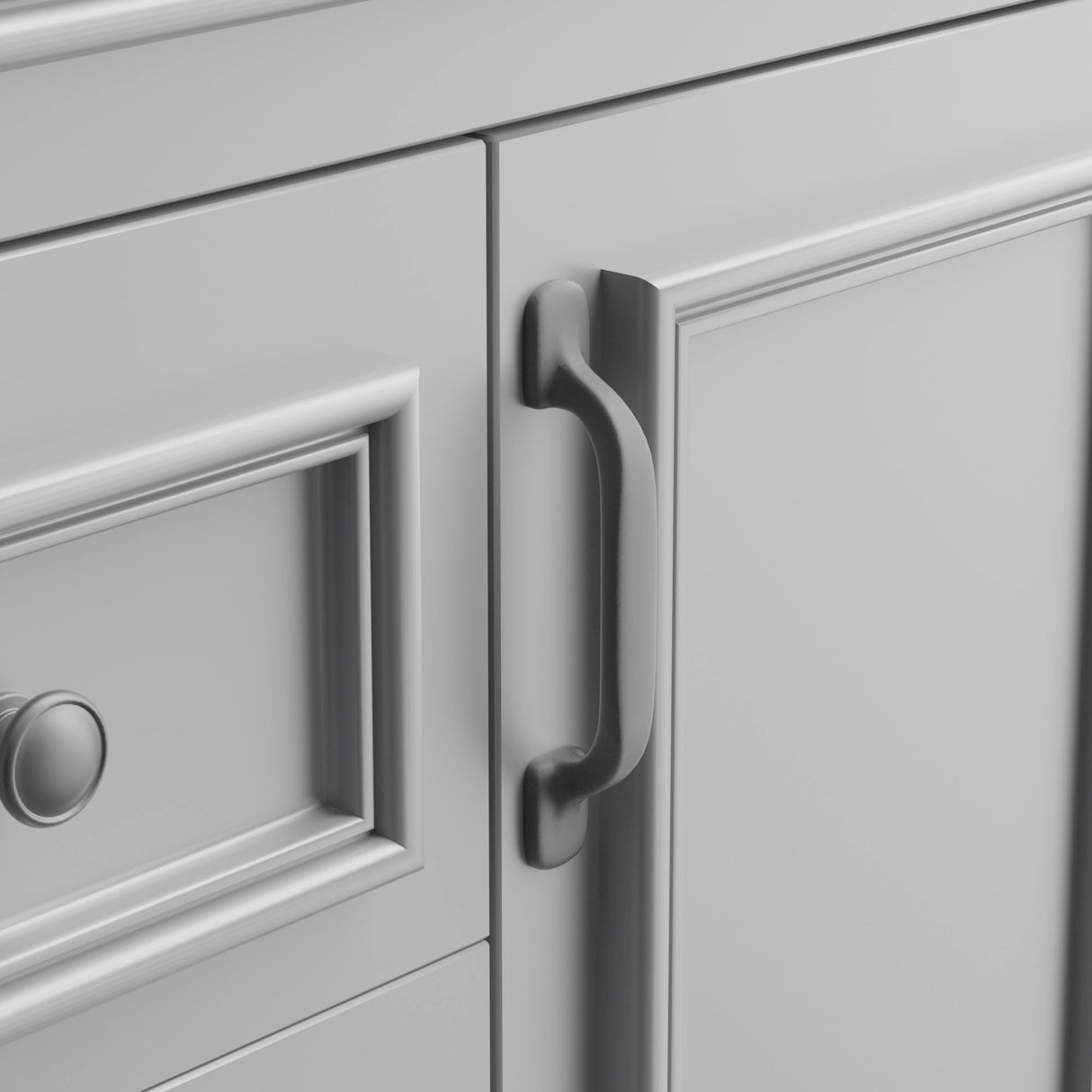 Merax 36” Bathroom Vanity with Sink, Freestanding Single Bathroom Sink Vanity Cabinet Set with 36” Countertop & Integrated Sink, 2 Doors & 2 Drawers (Sink Cabinet Only, Gray) Merax