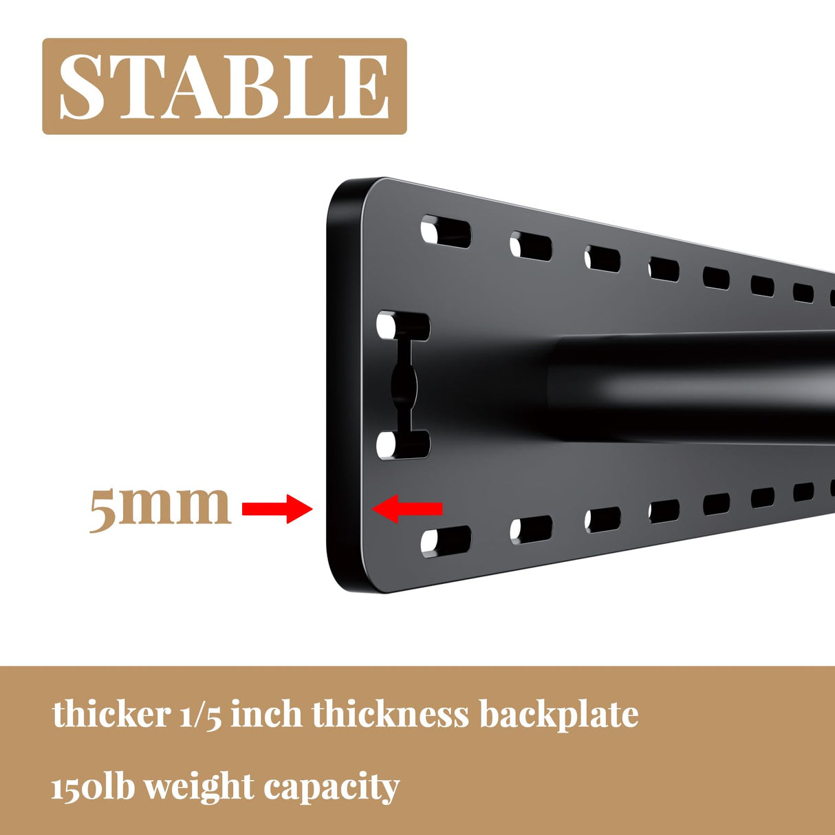 1 Pack Large Shelf Brackets Long Floating Shelf Bracket Invisible Floating Shelf Hardware Heavy Duty Floating Mantel Brackets(43"X4"X3") Craftersmark