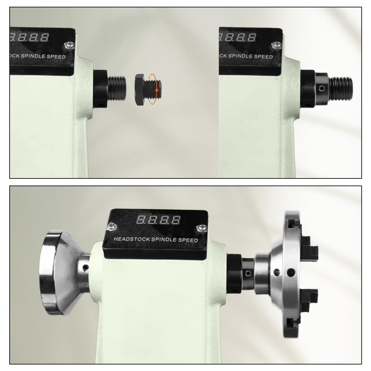 Woodworking Lathe Headstock Spindle Adapter M18X2 5 To 1 8TPI Thread Chuck Insert Adapter Turning Tool Accessories For Metal Or Wood Turning, CNC Machining PETSTIBLE