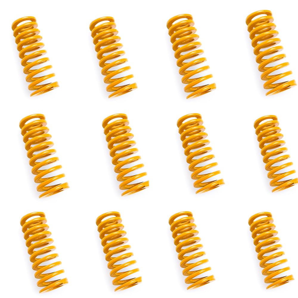 12Pcs 3D Printer Bed Springs 8mmx20mm, Ender 3 Bed Springs Compatible for Ender 3S,Ender 3 v2/Ender 3 Pro/Ender 3 Neo/Ender 3 Max neo,Ender 3 S1 /Ender 5, 3D Printer Bed Leveling, TIEXYE