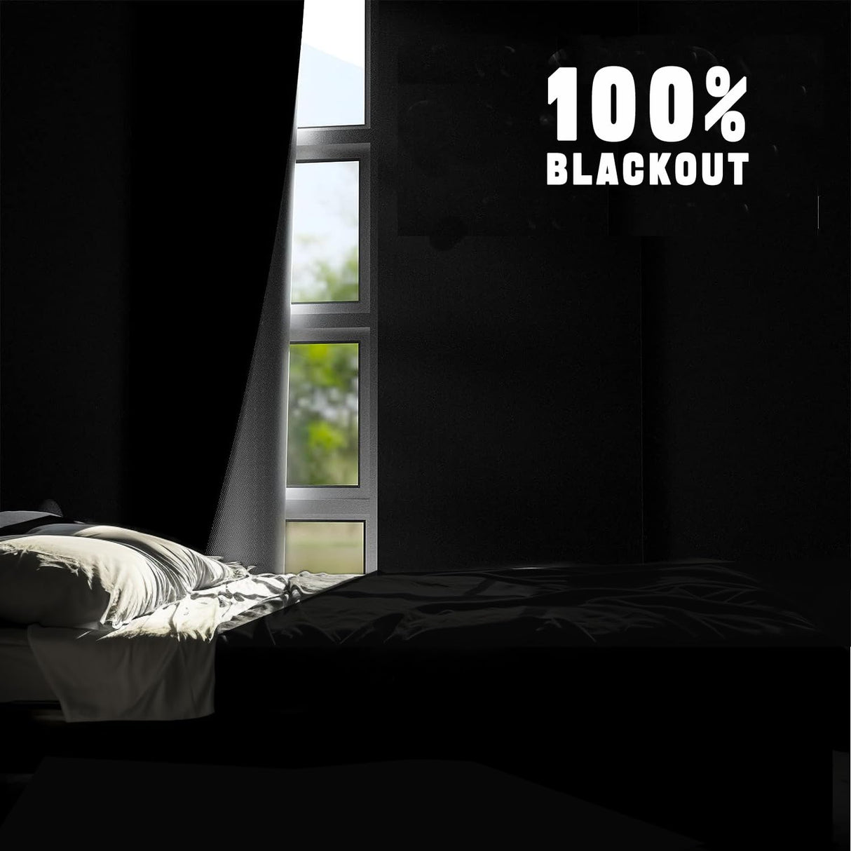 100% Blackout Curtains for Bedroom 39" x 57" Portable Blackout Shades Film No Drill Blackout Curtains Sunblock Window Cover Black Out Curtains for Nursery Dorm Room Office and Travel Windows T Legend