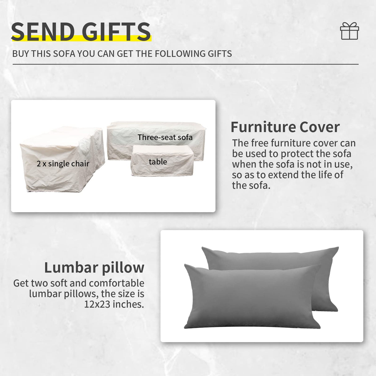 Lviden 4 Piece Wicker Patio Furniture Sets Outdoor Conversation Set PE Rattan Sectional Sofa Couch with Fire Pit Table and Grey Cushions Lviden