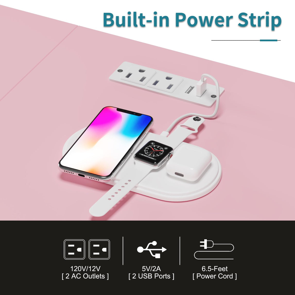 LUMTOK 2-in-1 Dresser with Hanging Rack, 10 Drawers Dresser for Bedroom,Dressers with Fabric Drawers,LED Lights, Charging Station and Hanging Racks for Bedroom (Pink) LUMTOK