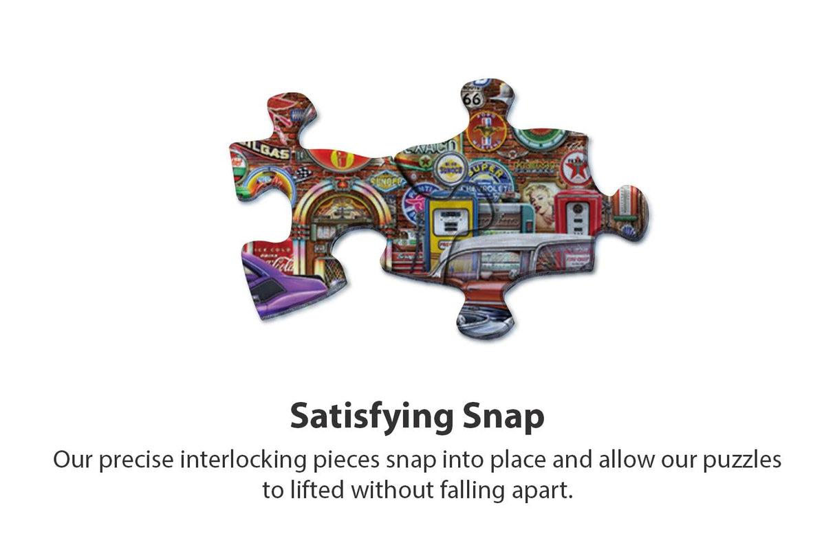 Springbok - Dream Garage - 1000 Piece Jigsaw Puzzle with classic muscle cars Springbok