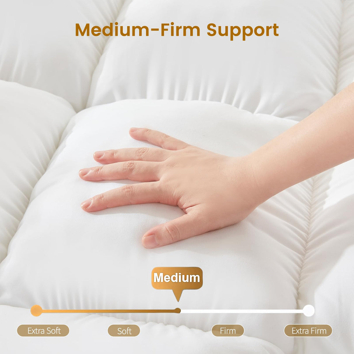 Decroom 5 Inch Memory Foam Mattress Topper Twin Size, Filled with Breathable Memory Foam Pillow Topper, Soft Fluffy Supportive Bed Mattress Pad for Back Pain Relief, 75x39x5 Inch Decroom