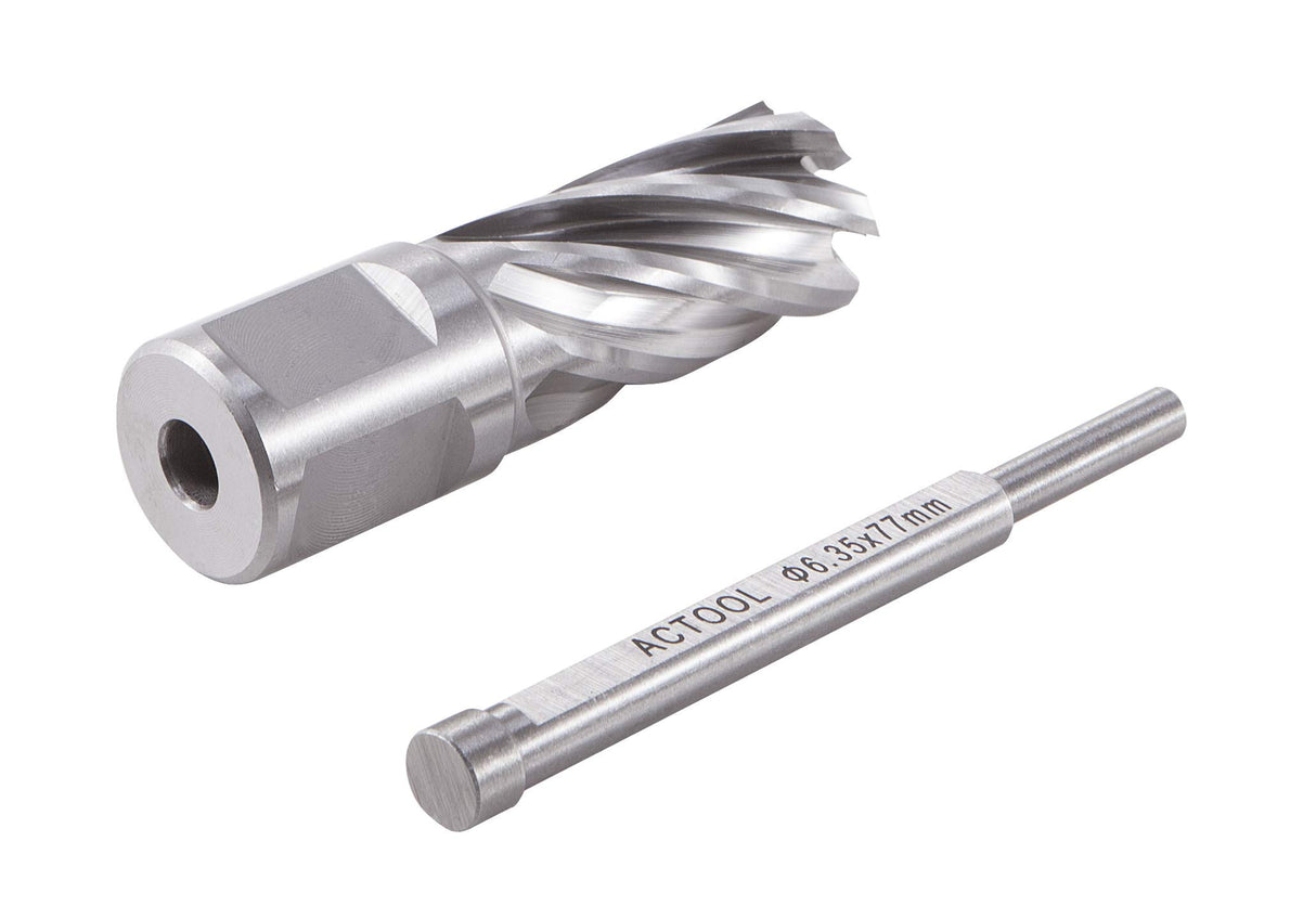 ACTOOL 11/16" Diameter × 1" Depth of Cut HSS ANNULAR Cutter with 3/4'' Weldon Shank ACTOOL