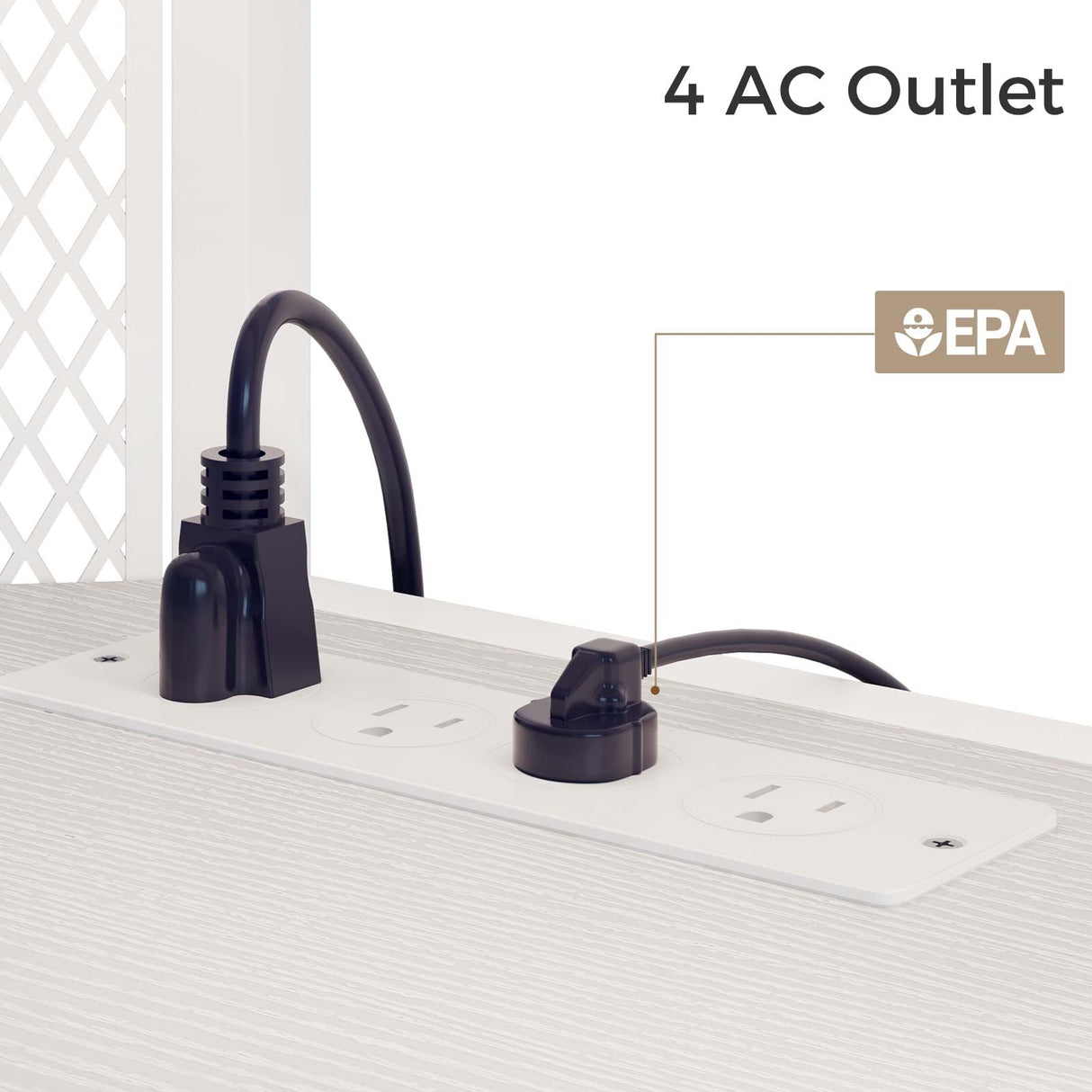 Rolanstar TV Stand with Mount and Power Outlet, Swivel TV Stand Mount with LED Lights for 32/45/55/60/65/70 inch TVs, White Entertainment Center Media Console with Height Adjustable Mount Rolanstar