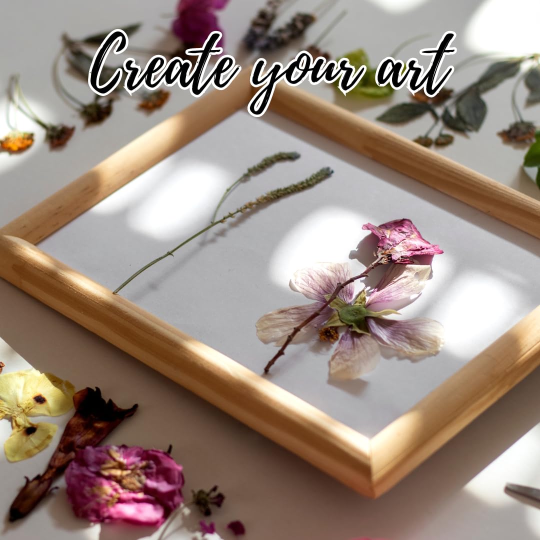 ECOHOME Flower Press Kit for Preserving Plants and Pressed Flowers - Empower Your Creativity with Botanical Art & Craft Supplies to Preserve Cherished Nature Memories ECOHOME
