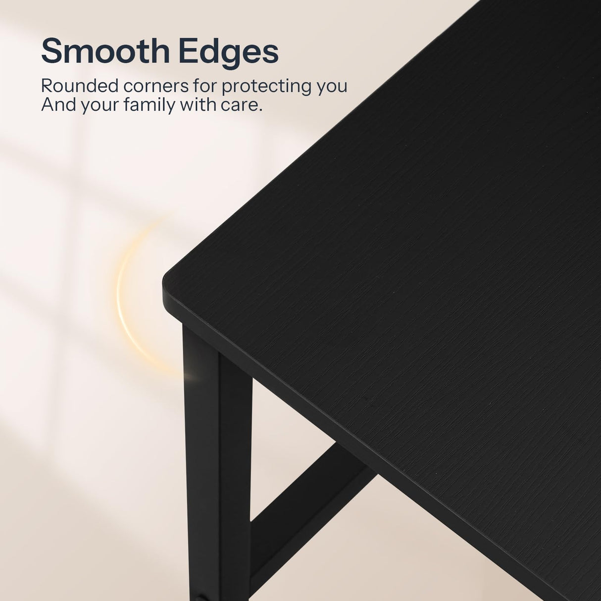 HOOBRO Kitchen Chairs Set of 2, Wooden Dining Room Chairs with Metal Frame, Dining Chairs with Back, Easy to Assemble, Farmhouse Dining Chairs for Kitchen, Living Room, Black BB39CD01 HOOBRO